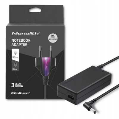 Qoltec Zasilacz do Asus 90W 19V 4.9A 5.5*2.5 +kabel zasilający 50075