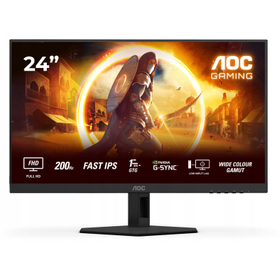 AOC Monitor 24G4HRE 23.8 cala Fast IPS 200Hz HDMIx2 DP Głośniki