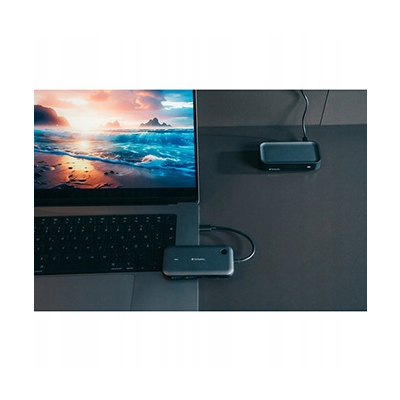 Verbatim Bezprzewodowy adapter USB-C z koncentratorem 1080p 32146 czarny
