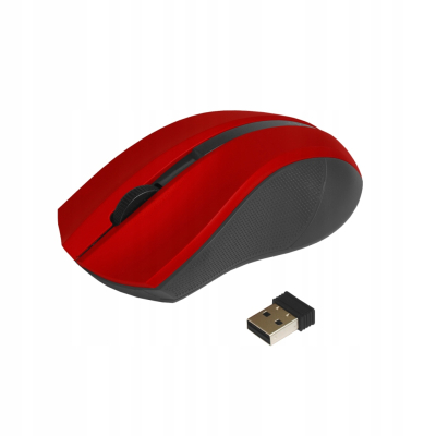 MYSZ ART bezprzewodowo-optyczna USB AM-97D czerwon