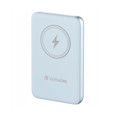 Verbatim powerbank z ładowaniem bezprzewodowym 5V 10 000mAh niebieska 32247