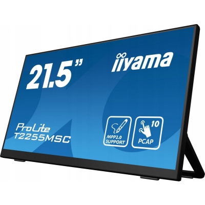 IIYAMA] Monitor 21.5 cala T2255MSC-B1 POJ. 10PKT. IPS HDMI DP 2xUSB 3.0