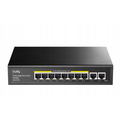 Cudy Przełącznik GS1010PE 8xGE PoE+ 120W 2xGb Uplink SKLEP KOZIENICE RADOM