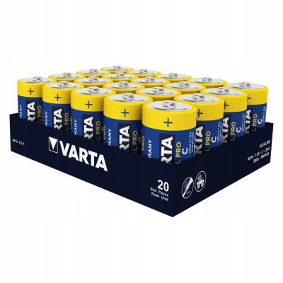 VARTA BATERIA ALKALICZNA C R14 INDUSTRIAL PRO 20pak