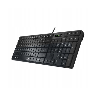 Genius SlimStar 126 COPILOT klawiatura przewodowa (USB) CZ/SK, czarna
