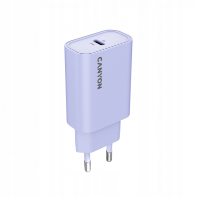 CANYON Ładowarka sieciowa OnCharge 30CL 30W 1xPD EU Fioletowa