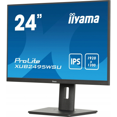 IIYAMA Monitor 24 cale XUB2495WSU-B7 IPS 16:10 300cd 4ms HDMI DP USB HAS