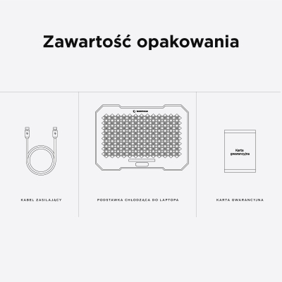 Rampage FREEZ Podstawka pod laptop 9-17'' RGB 6 wentylatorów srebrna