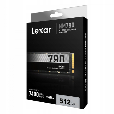 Lexar Dysk SSD NM790 512GB 2280 PCIe Gen4x4 7200/4400MB/s