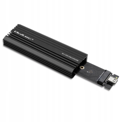 Qoltec Obudowa kieszeń NV2270 na dysk M.2 SSD SATA NVMe USB-C max 2TB