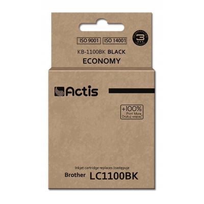 Tusz ACTIS KB-1100Bk Brother LC1100BK/980BK;czarny