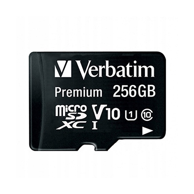 Verbatim Karta pamięci microSDHC/SDXC, 256GB, micro SDXC, 44087, z adapterm