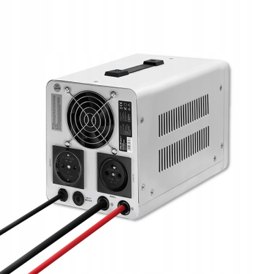 Qoltec Zasilacz awaryjny Pure Sine Wave UPS 500VA 350W Stała faza Szary
