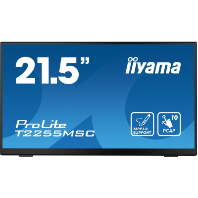 IIYAMA] Monitor 21.5 cala T2255MSC-B1 POJ. 10PKT. IPS HDMI DP 2xUSB 3.0