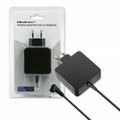 Qoltec Zasilacz do ultrabooka Samsung 40W 12V 3.33A 2.5*0.7 50067