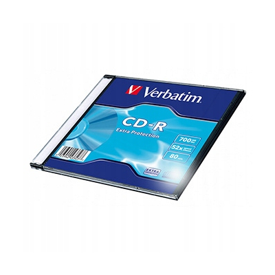 Verbatim CD-R DataLife 1-pack 700MB Extra Protection 52x 80min. slim box