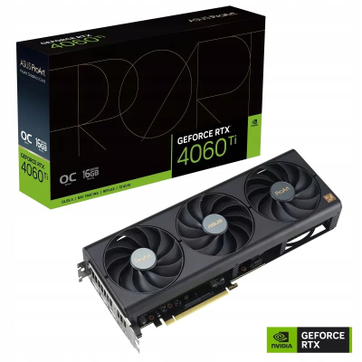 Asus Karta graficzna GeForce RTX 4060 Ti PROART OC 16G GDDR6 128bit 3DP