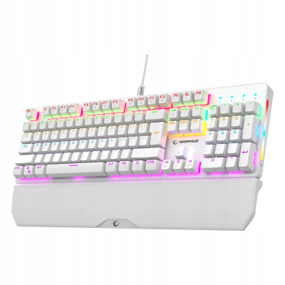 Rampage klawiatura mechaniczna KB-R86 UMBRA Blue Switch Biała