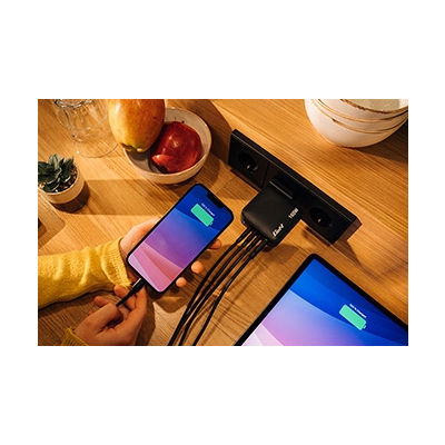 Verbatim Ładowarka GaN USB 3.0 USB C szara 165 W, wymienne końcówki C,G,A