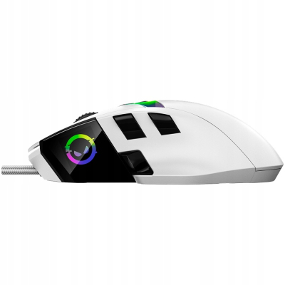 LORGAR Mysz Gamingowa Pro MSP80, 8000 Hz, Biała