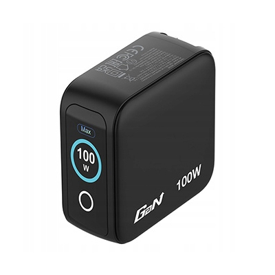 Verbatim, Mini ładowarka GaN z wyświetlaczem TFT 2 x USB-C / 1 x USB-A 100W