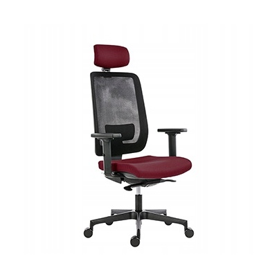 Powerton ERGO LUCIE Ergonomiczny fotel biurowy, Czerwony