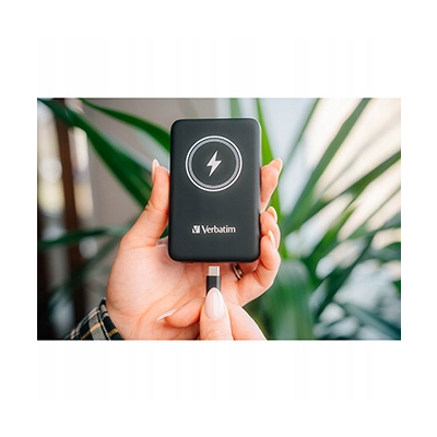 Verbatim powerbank z ładowaniem bezprzewodowym 32240 5000mAh czarna