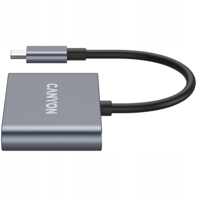 CANYON HUB DS-3 3 w 1 USB-C Ciemnoszary