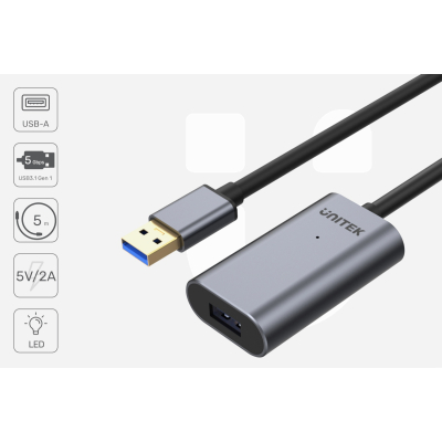 Unitek Y-3004 wzmacniacz sygnału USB 3.0 5m