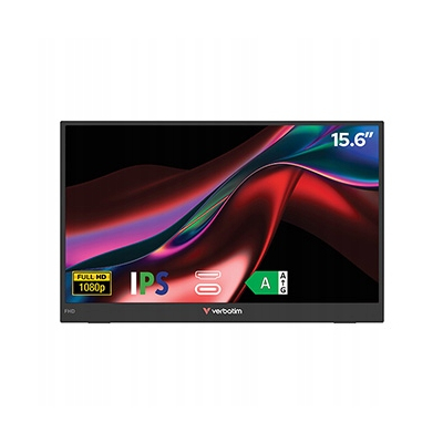 Verbatim monitor przenośny, Monitor LIGHT, 15.6", Full HD (1920x1080), 60Hz
