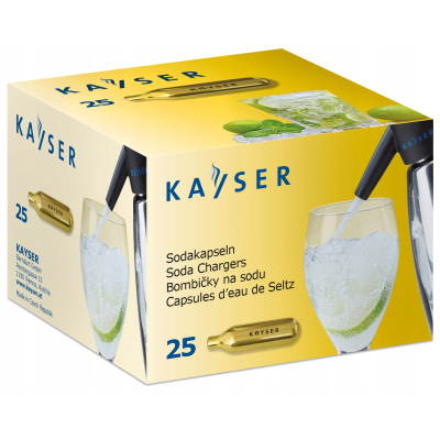 Naboje CO2 25-pak Kayser 7,5gr/1L