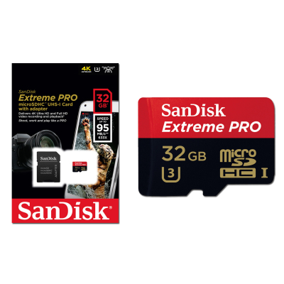 Karta SanDisk EXTREME PRO microSDHC 32GB 4K 100/90