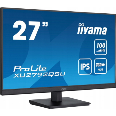 IIYAMA Monitor 27 cali ProLite XU2792QSU-B6 IPS QHD 100Hz HDMI DP USB SLIM Sklep KOZIENICE RADOM