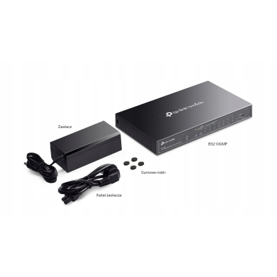 TP-LINK Przełącznik ES210GMP Omada 10 x Gb Easy Managed Switch 8-Port PoE+