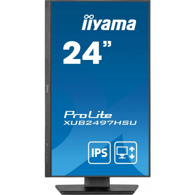 IIYAMA Monitor 24 cale XUB2497HSU-B2 IPS HDMI DP 2x2W USB Pivot HAS(150mm)
