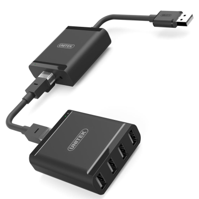 Unitek Y-2516 przedłużacz USB 2.0 po skrętce 4xUSB
