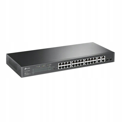 TP-LINK Przełącznik SL2428P Smart 24PoE+ 2GE 2SFP