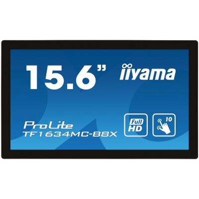 IIYAMA Monitor 15.6 cala TF1634MC-B8X IPS,poj.10pkt.450cd IP65 7H HDMI DP