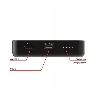 Verbatim powerbank z ładowaniem bezprzewodowym 32227 10000mAh Czarny