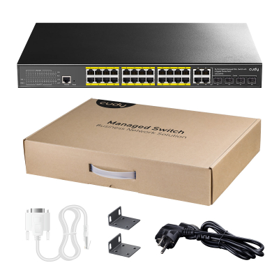 CUDY GS2028PS4-400W przełącznik sieciowy 24-port Gigabit PoE+ zarządzalny