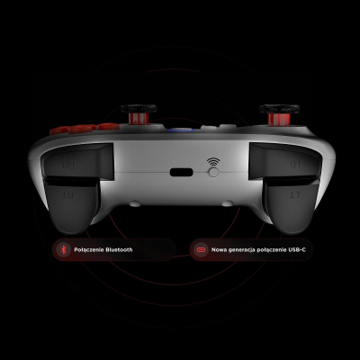 Rampage Hydra Pad bezprzewodowy RGB 2.4G Hall, spusty analogowe