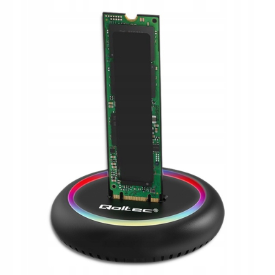 Qoltec Stacja dokująca dysków SSD M.2 NVMe SATA USB-C max 2TB
