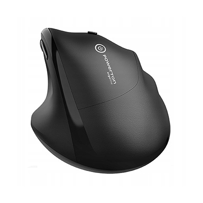 Powerton ERGO CLOE Mysz bezprzewodowa, czarna, 1600DPI