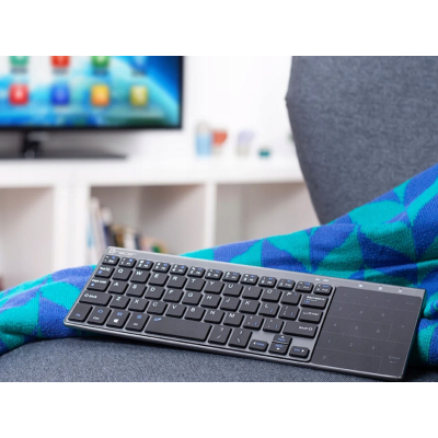 Tracer Klawiatura bezprzewodowa z touchpadem EXpert 2,4GHz membranowa szara