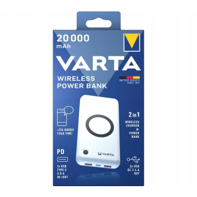 VARTA POWER BANK WIRELESS 20000mAh