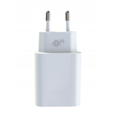 Ładowarka sieciowa 2x3A USB C + USB A Power Delivery biała