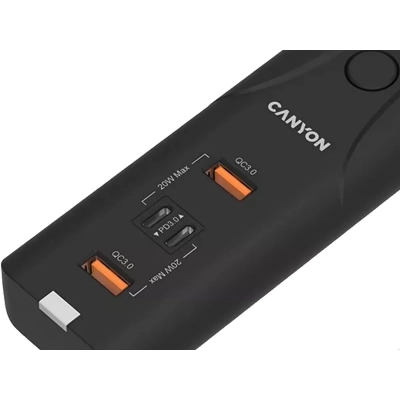 CANYON Ładowarka sieciowa H-10 PD20W QC3.0 2×USB-A 2×USB-C Czarna