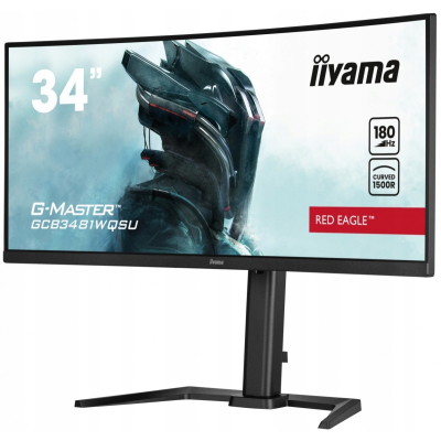 IIYAMA Monitor 34 cale GCB3481WQSU-B1 VA UWQHD 180HZ 0.3ms 500cd