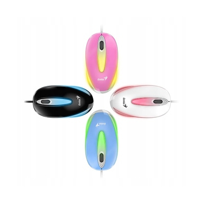 Genius DX-Mini Mysz przewodowa, biała, 1000DPI