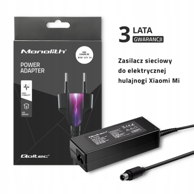 Qoltec Zasilacz do hulajnogi Xiaomi Mi 84W 42V 2A 8.0*8.0+pin+kabel